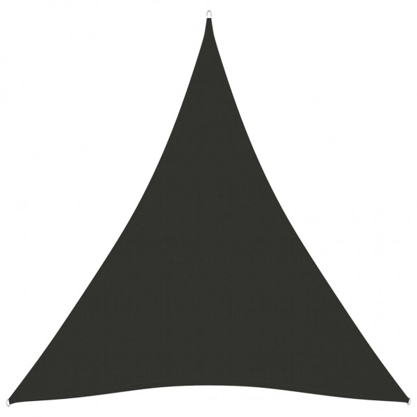 Toldo de vela triangular de tela oxford 5x6x6 m antracita D