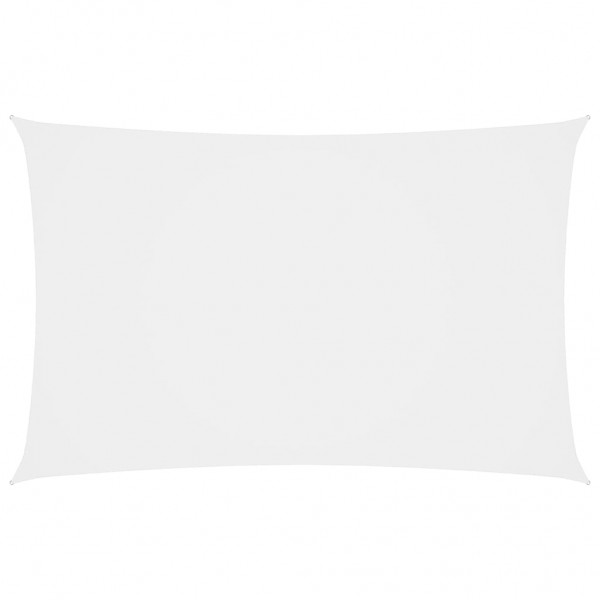 Telhado de vela rectangular de tecido branco oxford 2x5 m D