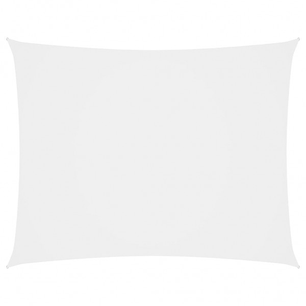 Toldo de vela rectangular de tecido branco oxford 2,5 x 3,5 m D