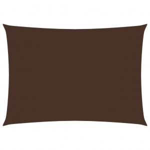 Toldo de vela rectangular de tela oxford marrón 2x4.5 m D