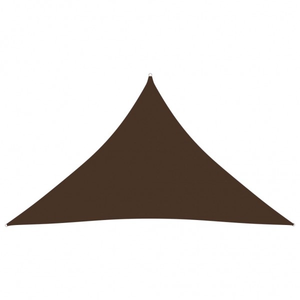 Telhado de vela triangular de tecido Oxford marrom 4x4x5.8 m D