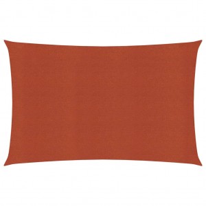 Toldo de vela HDPE terracota 160 g/m² 2x4.5 m D