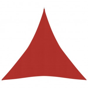 Toldo de vela HDPE rojo 160 g/m² 5x6x6 m D