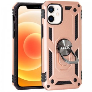 Carcaça COOL para iPhone 12 mini anel rígido Rose Gold D