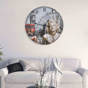 Reloj de pared vintage Marilyn Monroe 60 cm D