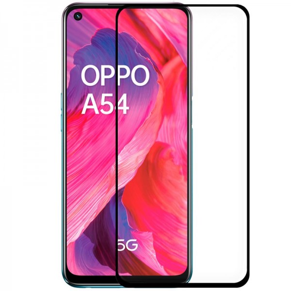 Protetor de cristal temperado COOL para Oppo A54 5G / A74 5G (FULL 3D Negro) D