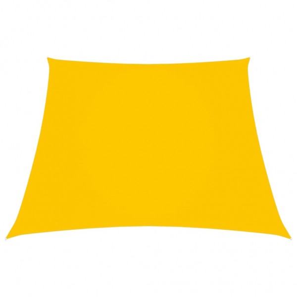 Telhado de vela de tecido Oxford trapézio amarelo 2/4x3 m D