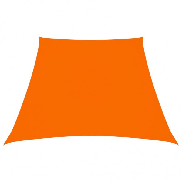 Toldo de vela trapezoidal de tecido laranja 2/4x3 m D