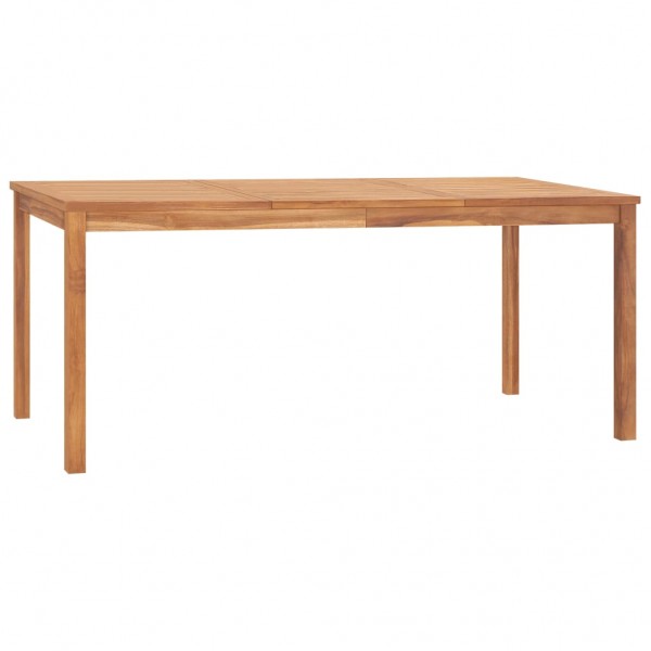 Mesa de comedor de jardín madera maciza de teca 180x90x77 cm D