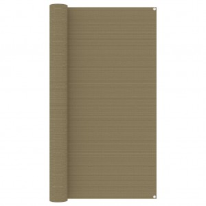 Tapete de tenda cinza taupe 200x400 cm D