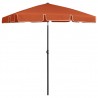 Sombrilla de playa terracota 180x120 cm 1