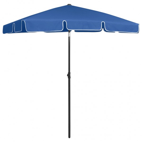 Um guarda-chuva de praia azul-céu 180x120 cm D