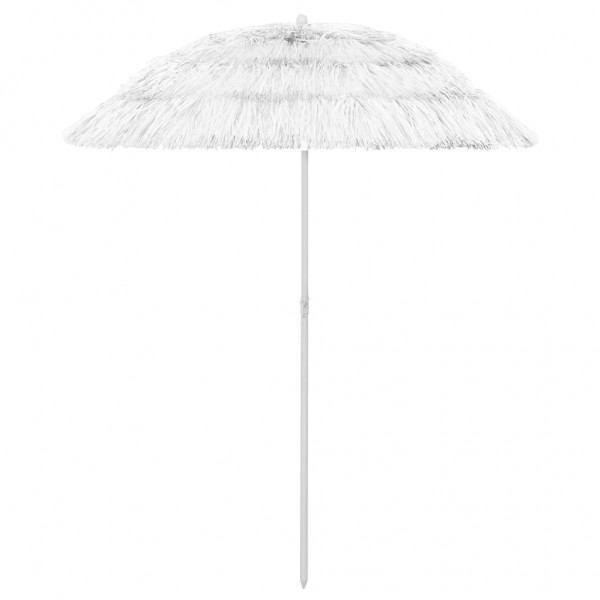 Um guarda-chuva de praia havaiano branco 180 cm D