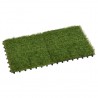 Ladrilhos de relva artificial 22 pcs 30x30 cm verde 3