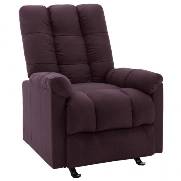 Silla reclinable de tela morado Silla reclinable de tela morado D