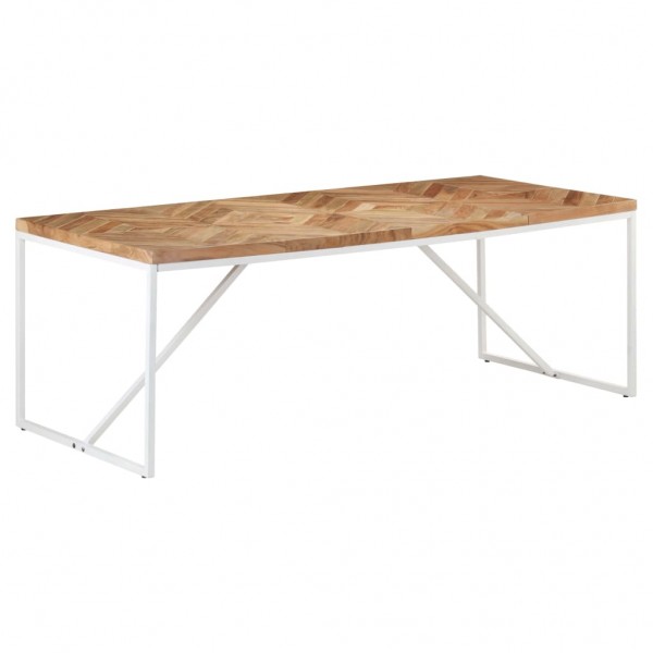 Mesa de comedor madera maciza de acacia y mango 200x90x76 cm D