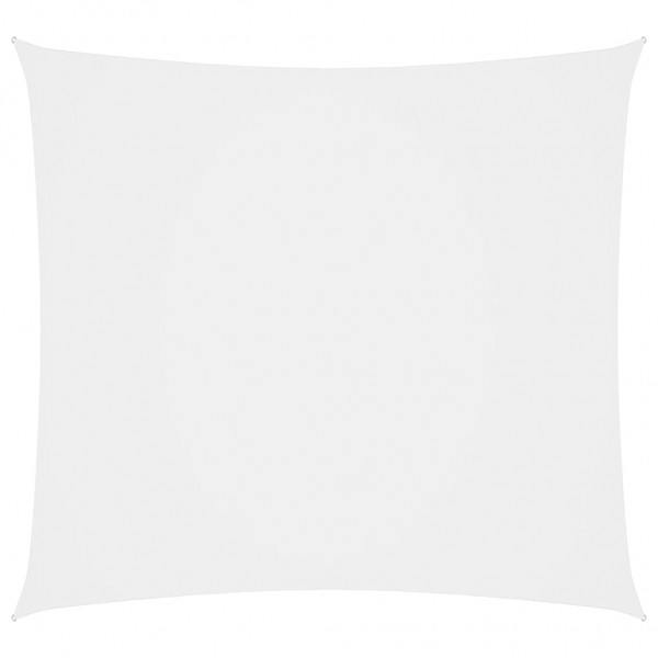 Telhado de vela quadrado de tecido branco Oxford 7x7 m D
