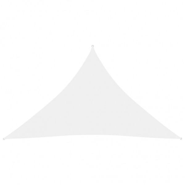 Toldo de vela triangular de tela oxford blanco 2.5x2.5x3.5 m D