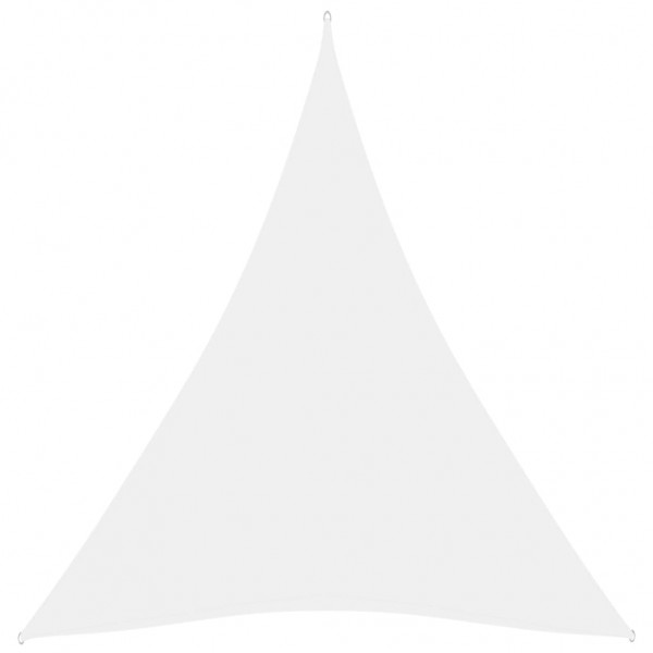 Toldo de vela triangular de tela oxford blanco 4x5x5 m D