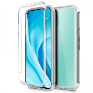 Fundação COOL Silicone 3D para Xiaomi Meu 11 Lite / Meu 11 Lite 5G (Border Transparent + Trasera) D