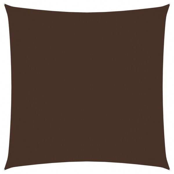Toldo de vela cuadrado de tela oxford marrón 4.5x4.5 m D