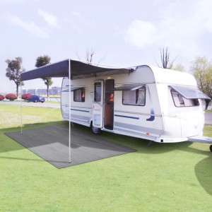 Tapete de tenda cinza claro 250x450 cm D