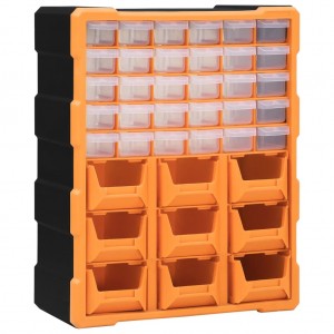 Organizador multicajones com 39 caixas 38x16x47 cm D