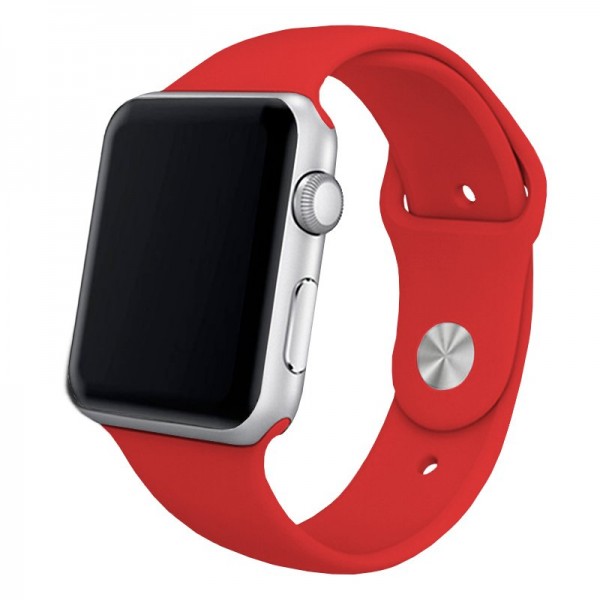 Cintura COOL para Apple Série 1 / 2 / 3 / 4 / 5 / 6 / 7 / 8 / 9 / SE (38 / 40 / 41 mm) Red Gome D