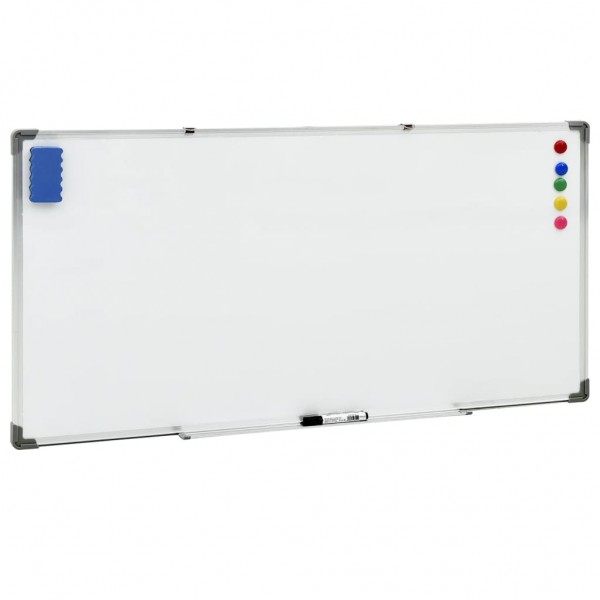 Tabela magnética de aço branco 110x60 cm D