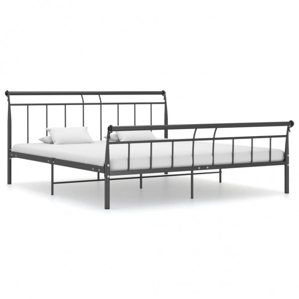 Estructura de cama de metal negro 180x200 cm D