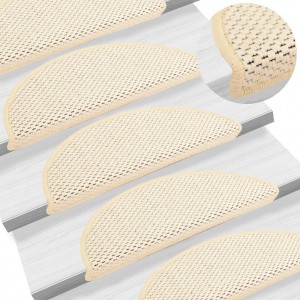 Almofada auto-adhesiva escada sisal 15 vds creme 56x17x3 cm D