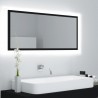 Espejo de baño LED acrílico negro 100x8.5x37 cm 1