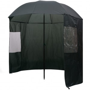 Paraguas de pesca verde 240x210 cm D