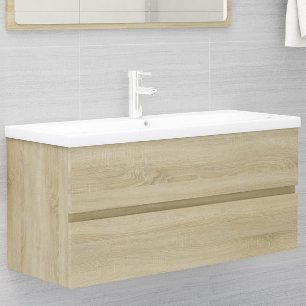 Mueble con lavabo madera de ingeniería roble Sonoma D