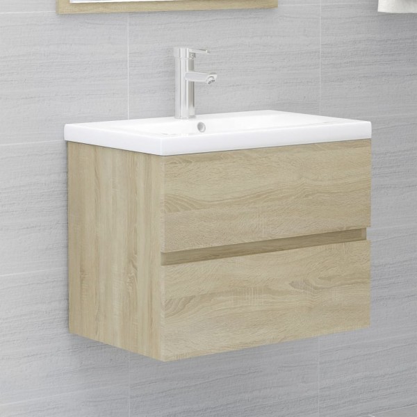 Mueble con lavabo aglomerado roble Sonoma D