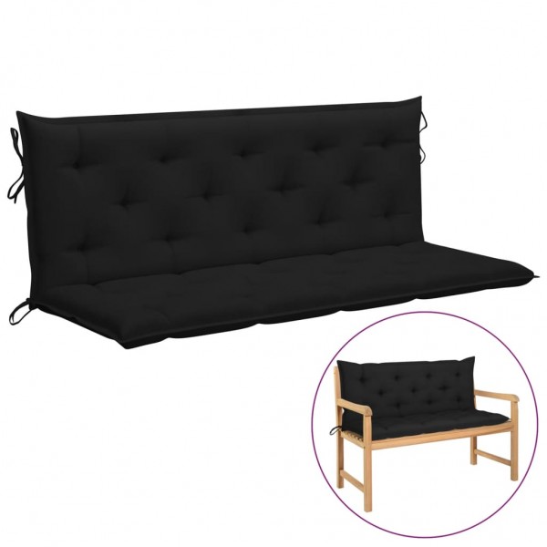 Cojín para balancín tela negro 150 cm Cojín para balancín tela negro 150 cm D