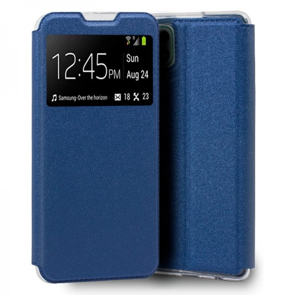 Fundação COOL Flip Cover para Samsung A226 Galaxy A22 5G Liso Azul D