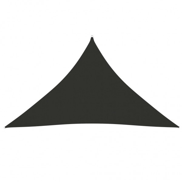 Telhado de vela triangular de tecido de oxford-antracita 3,5 x 3,5 x 4,9 m D