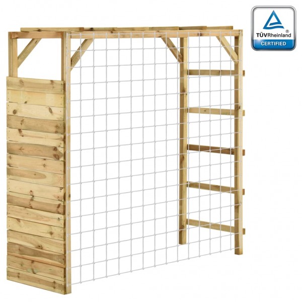 Estrutura escalar portão de futebol madeira pinho 170x60x170 cm D