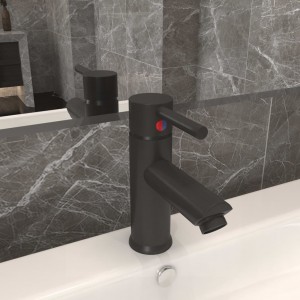Grifo para lavabo de baño acabado gris 130x176 mm D
