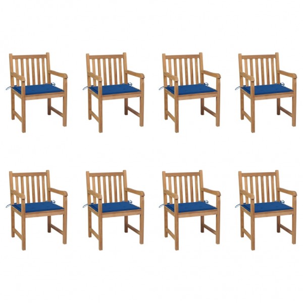 Cadeiras de jardim de teca maciça D
