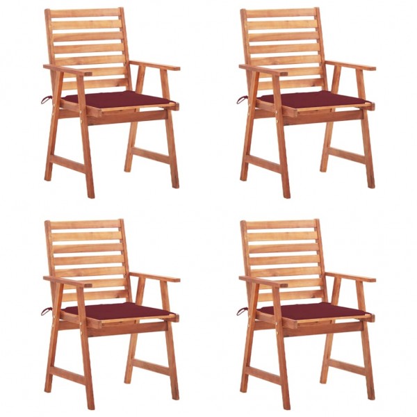 Cadeiras Jardim de jantar e almofadas D