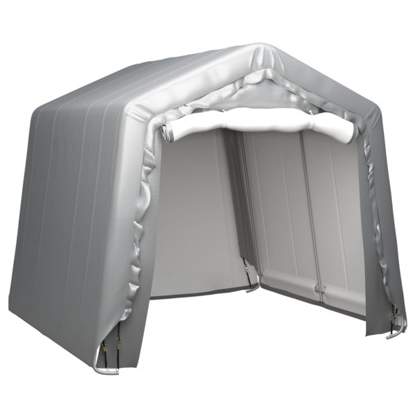 Carpa de almacenamiento acero gris 240x240 cm D