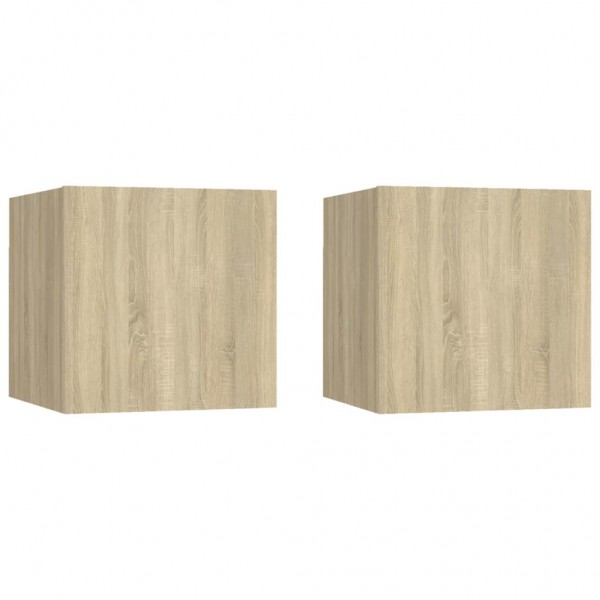 2 mesas de noite de madeira Sonoma 30.5x30x30cm D
