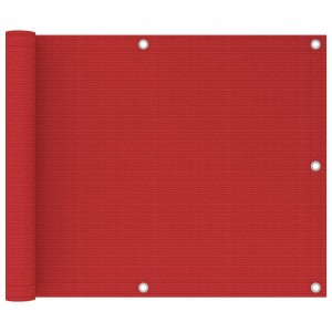 Toldo para balcão HDPE vermelho 75x300 cm D