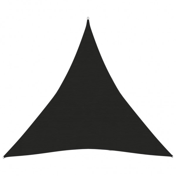 Toldo de vela negro HDPE 160 g/m² 5x5x5 m D