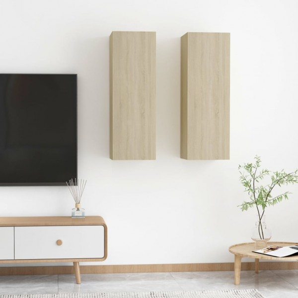 Mobiliário de televisão de madeira de carvalho 30 cm x 30 cm x 90 cm D