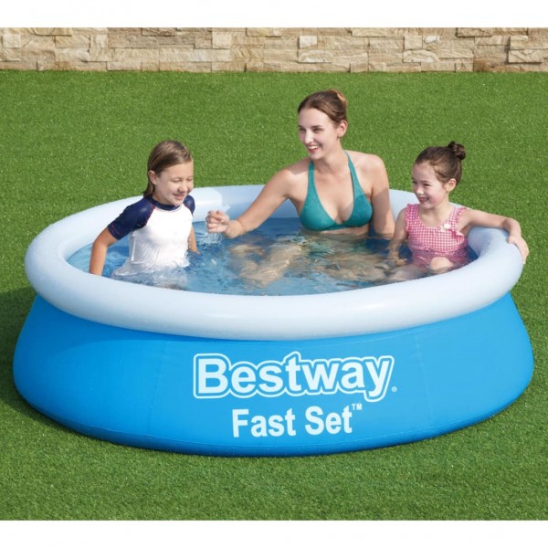 Bestway Piscina inflável Fast Set azul redondo 183x51 cm D