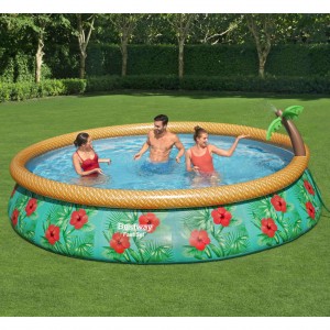 Bestway Juego de piscina inflable Paradise Palms Fast Set 457x84 cm D