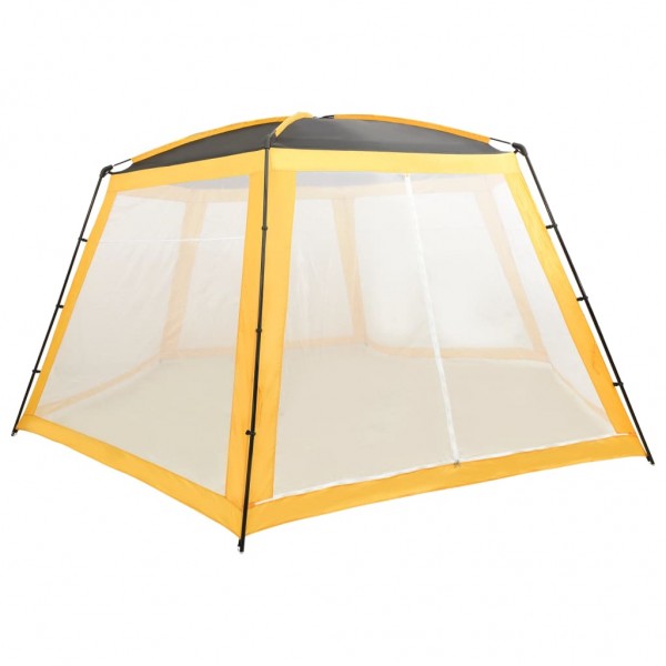 Tenda para piscina de tecido amarelo 660x580x250 cm D